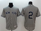 New York Yankees #2 Derek Jeter Gray 2016 Flexbase Authentic Collection Stitched Jersey,baseball caps,new era cap wholesale,wholesale hats